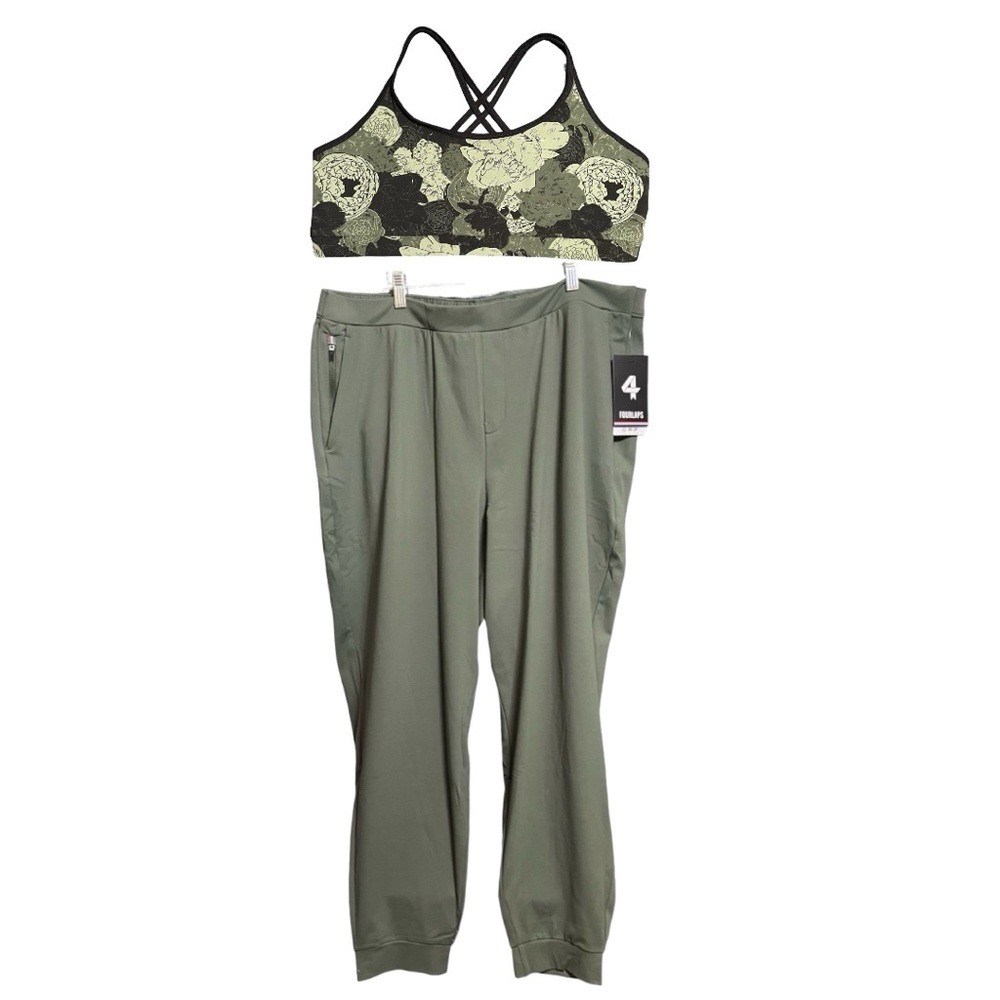 FourLaps Vitality Sports Bra XL & Joggers Athletic XXL